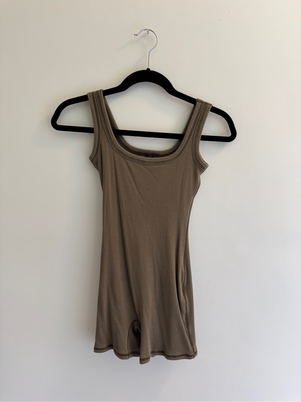 SKIMS khaki Cotton Rib romper - Picture 2 of 4
